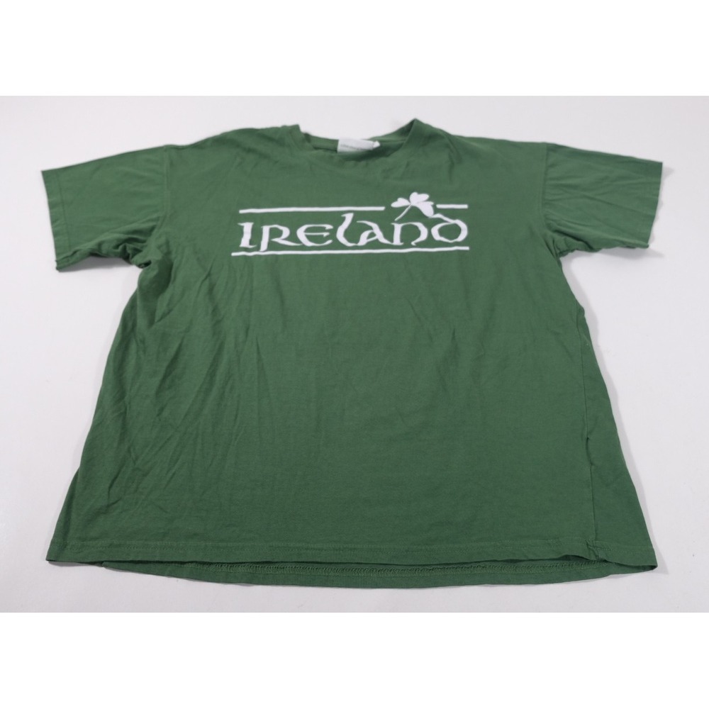 Lansdowne T-Shirt Women L Green Ireland Murphy's Law Graphic Cotton Short Sleeve